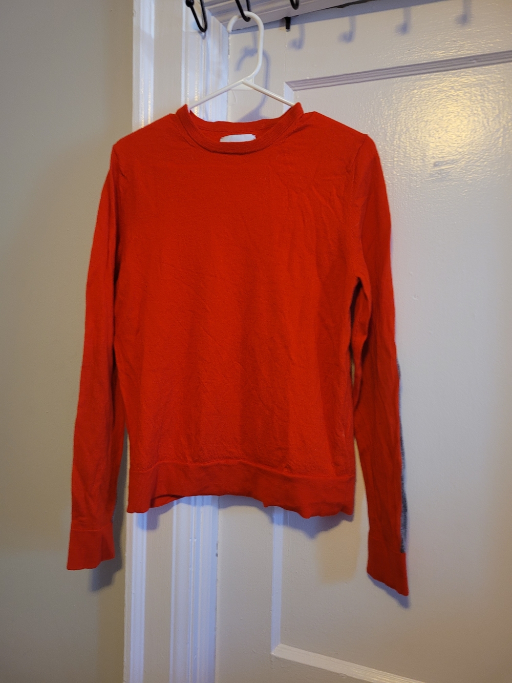 100% Merino Zadig & Voltaire Classic Lightweight Crewneck Sweater - Red Lge